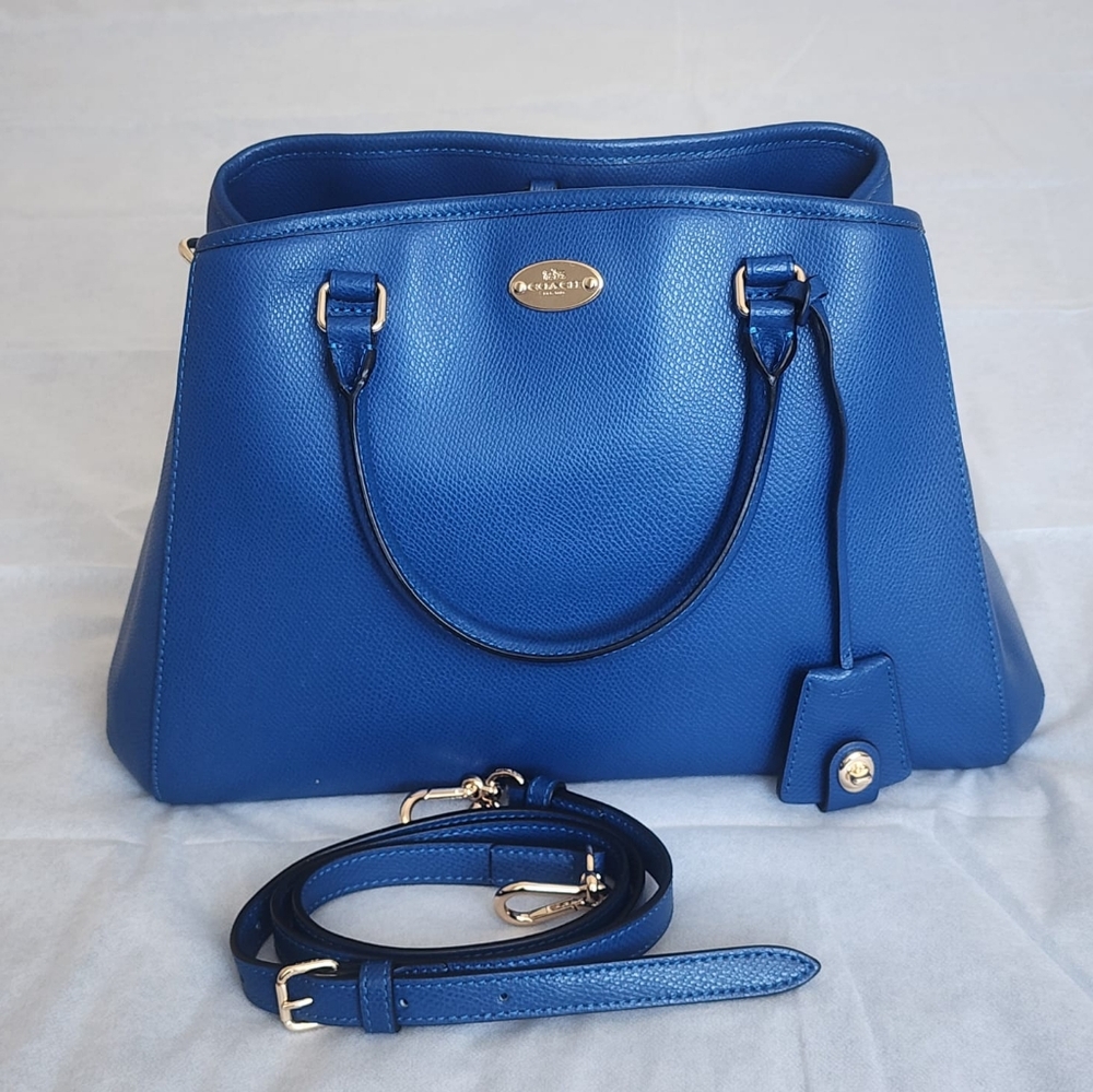 Blue Coach Leather Bag